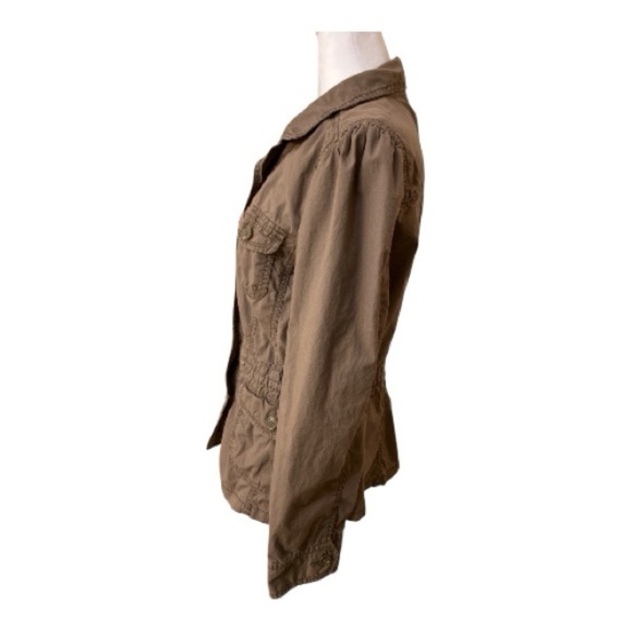 St. John's Bay Brown Utility Jacket - Picture 2 of 5